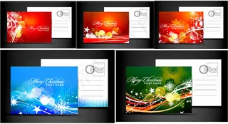 圣诞节明信片贺卡