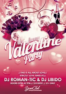 情人节派对海报