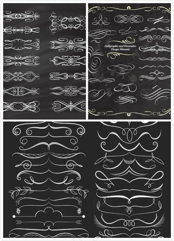 欧式花纹装饰eps,ai矢量模版下载