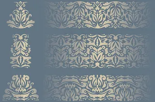 金色花纹底纹背景