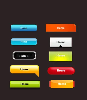 网页多彩按钮