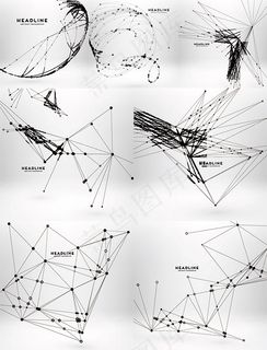 潮流圆点与线条