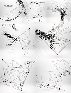 潮流圆点与线条