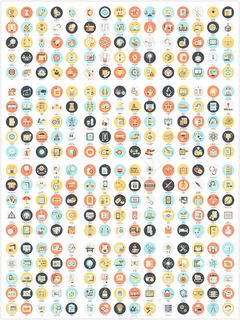 彩色小图标,免抠元素