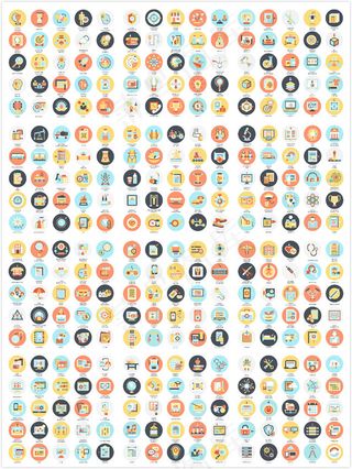 彩色小图标,免抠元素