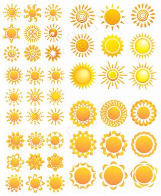 多款太阳花纹样