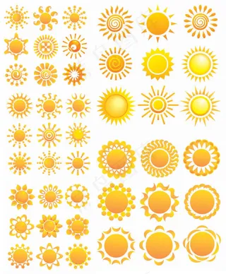 多款太阳花纹样