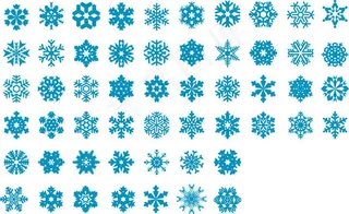 雪花图标矢量,免抠元素