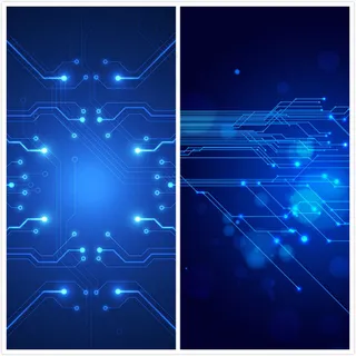 蓝色电路板背景 蓝色电路板背景