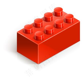 红色积木玩具