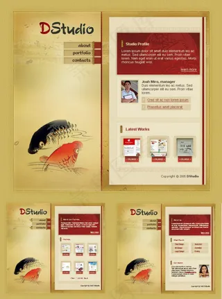 中国风网站模板