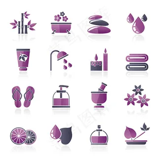 扁平化SPA图标,免抠元素