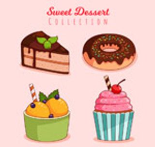 美味甜点矢量