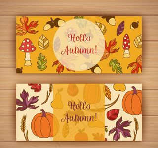 秋季植物banner