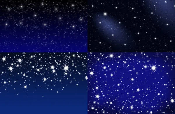 璀璨的星光背景,背景元素