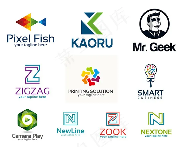 时尚LOGO元素eps,ai矢量模版下载