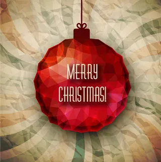 吊球圣诞背景