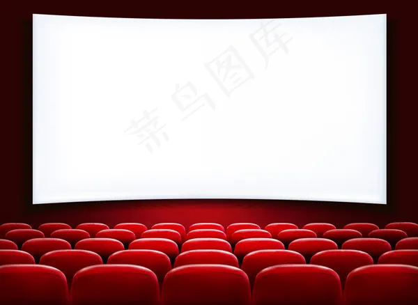 大荧幕和座椅eps,ai矢量模版下载