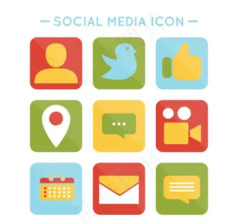 社交媒体图标,免抠元素