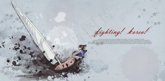 帆船冲浪运动海报