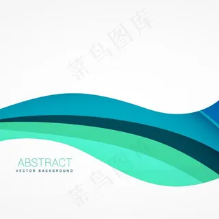波浪抽象线条背景