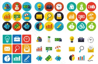 时尚简约图标,免抠元素,背景元素