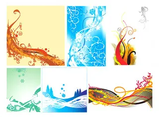 动感线条与花纹