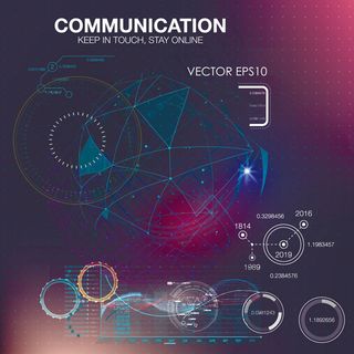 抽象几何HUD界面