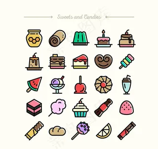 美味零食图标,免抠元素