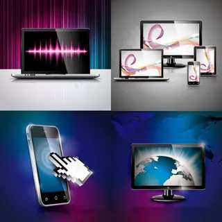 电子科技产品,背景元素