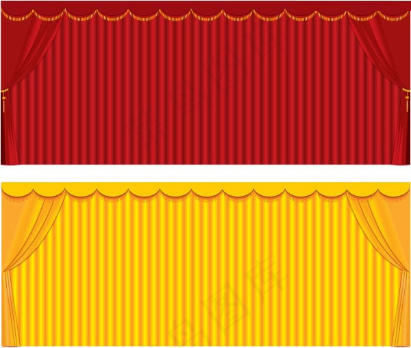 帷幕背景矢量