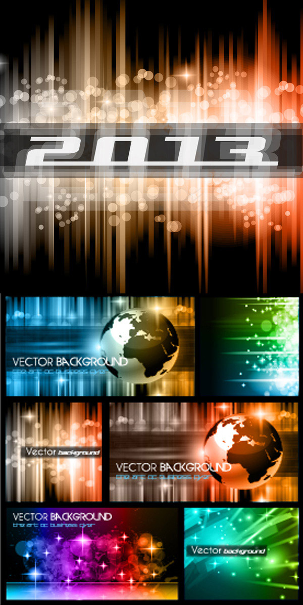 2013幻彩科技背景,背景元素