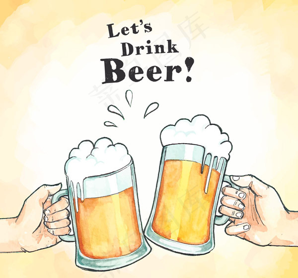 碰杯的手臂矢量