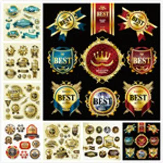 优质标签设计,免抠元素