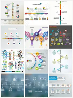 商务时间轴图表