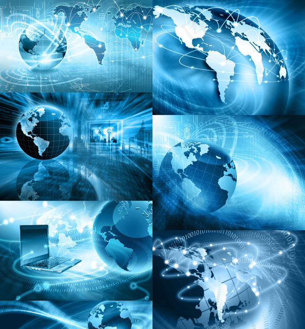 数字媒体科技,背景元素