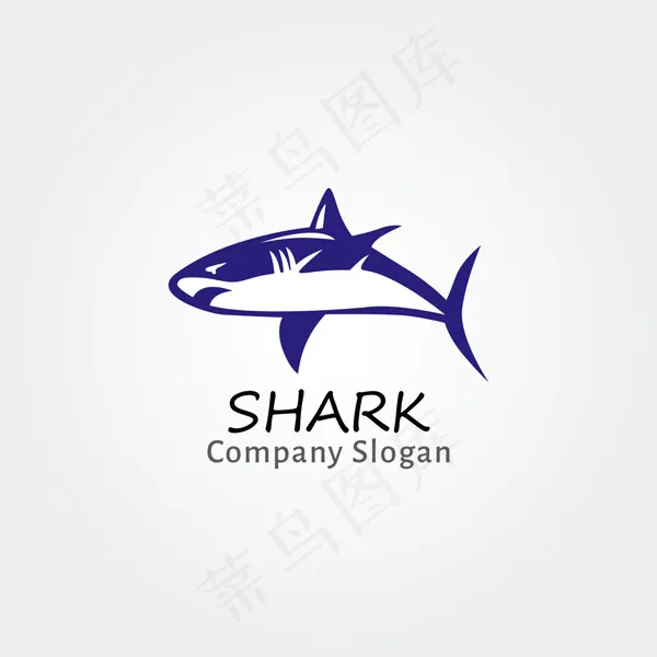 鲨鱼标志矢量eps,ai矢量模版下载