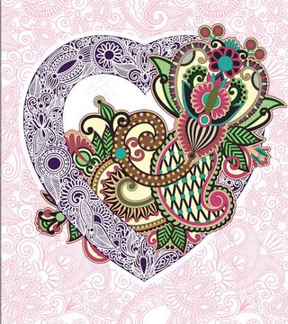 情人节古典花纹