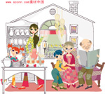 韩国风格欢乐家庭_24