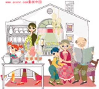 韩国风格欢乐家庭_24