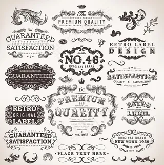 手绘藤蔓花纹边框