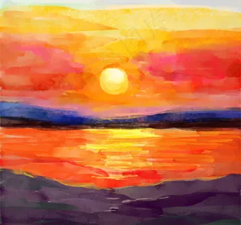 美丽海边落日风景 美丽海边落日风景