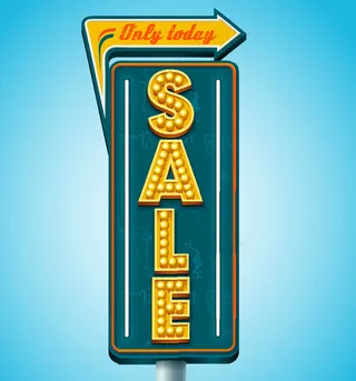 霓虹灯促销广告牌