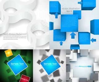 潮流立体背景,背景元素