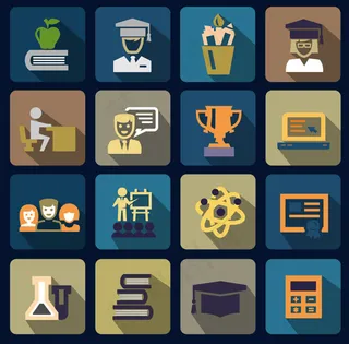 科学教育图标,免抠元素