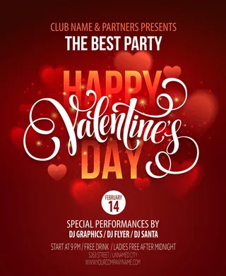 浪漫情人节海报