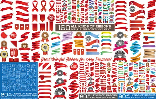 条幅装饰矢量 条幅装饰矢量