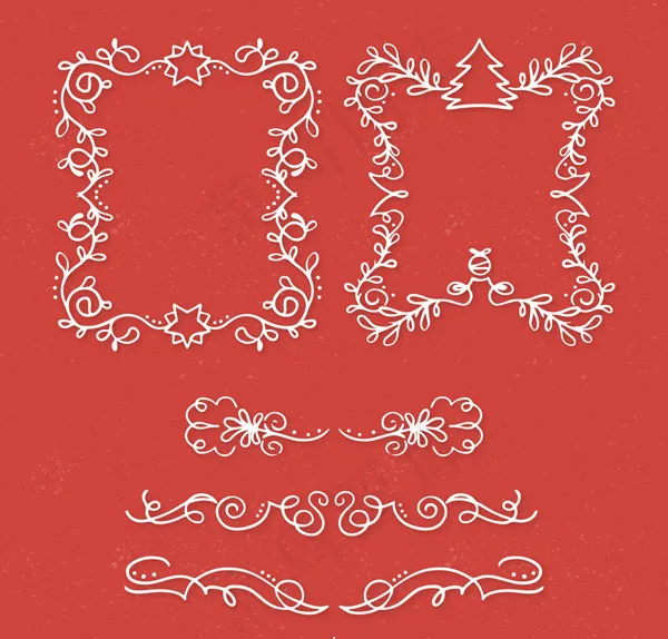 圣诞节花纹矢量ai矢量模版下载