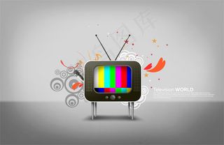 圆圈与电视机