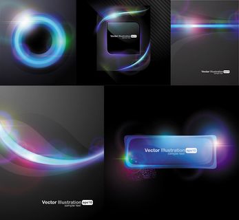 动感光晕光线背景